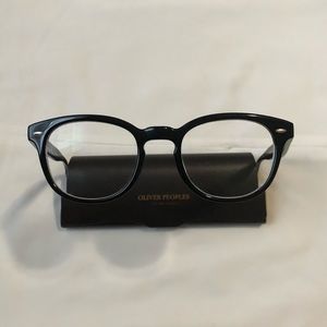 Oliver Peoples Black Sheldrake Glasses Frames